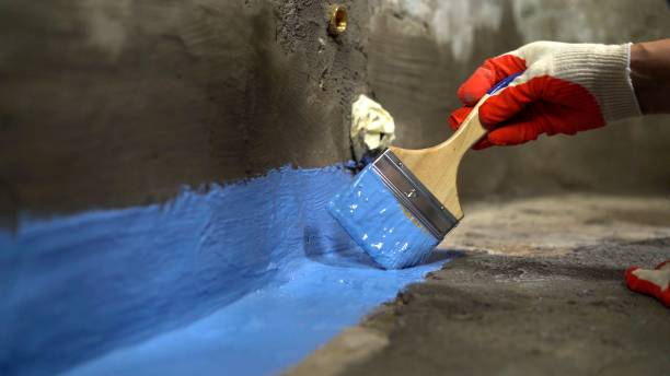 Commercial Waterproofing project at a Uniondale, IN business property by SJ Waterproofing Pros